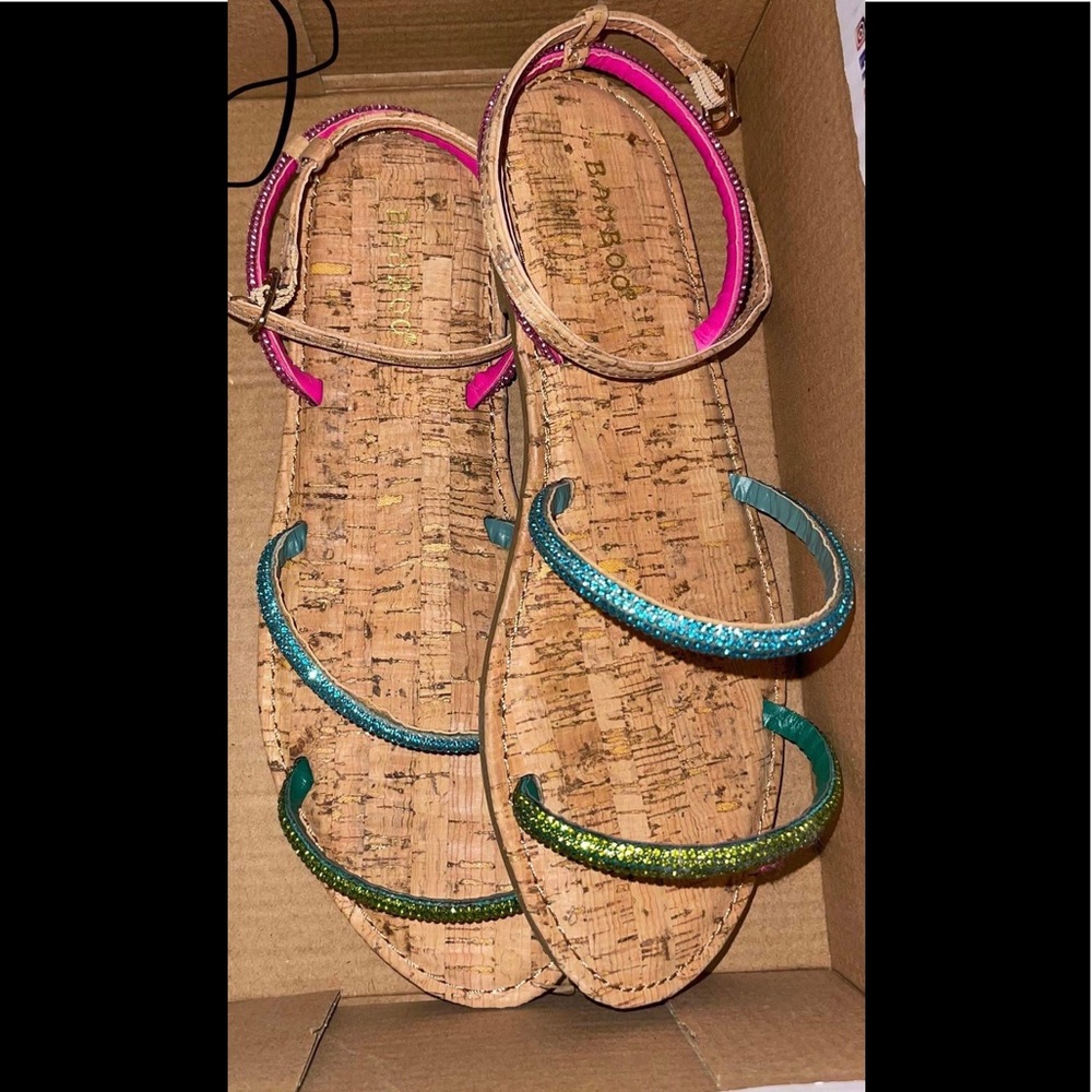 Bamboo flat sandal size 8 NEW no box